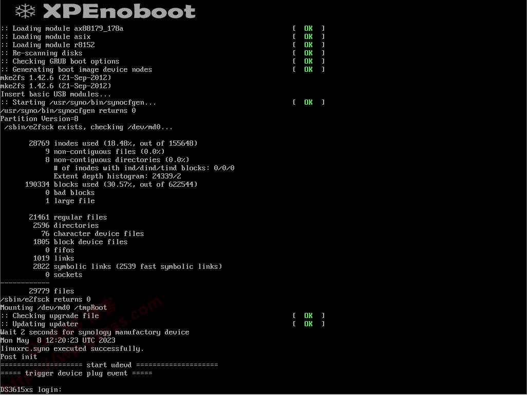 黑群晖常见的引导界面